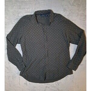 Polo Ralph Lauren Shirt Men’s XL Gray Classic Fit Diamond Pattern Button Down